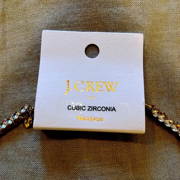 J Crew Factory Crystal Tennis Necklace - Picture 3 of 4